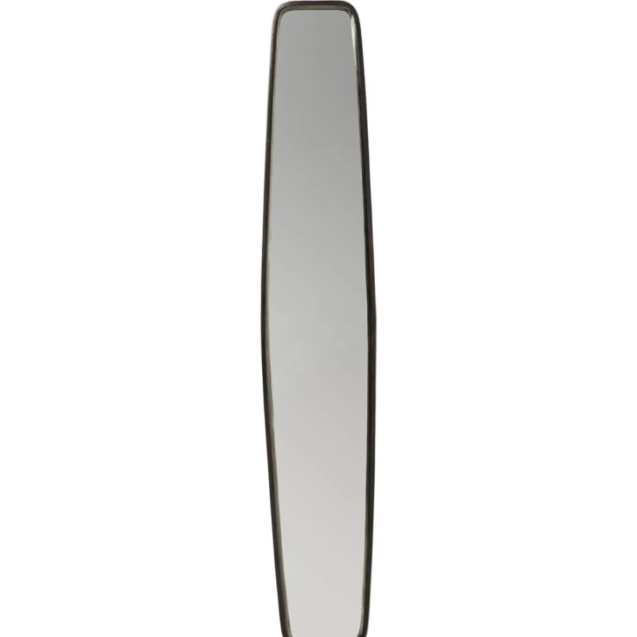 KARE Design Modern Black Mirror Clip 32x177 cm - Stylish Wall Mirror Holder