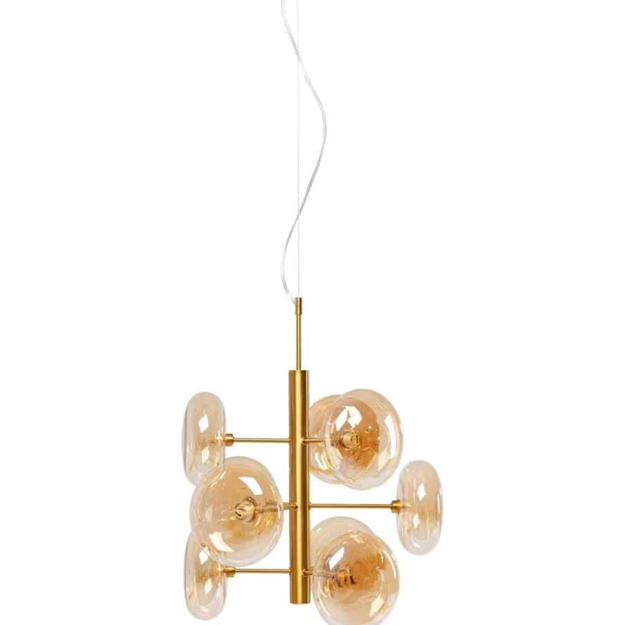 KARE Design Modern Brass Pendant Lamp - Adjustable Headlight Style Lighting for Indoor Decor
