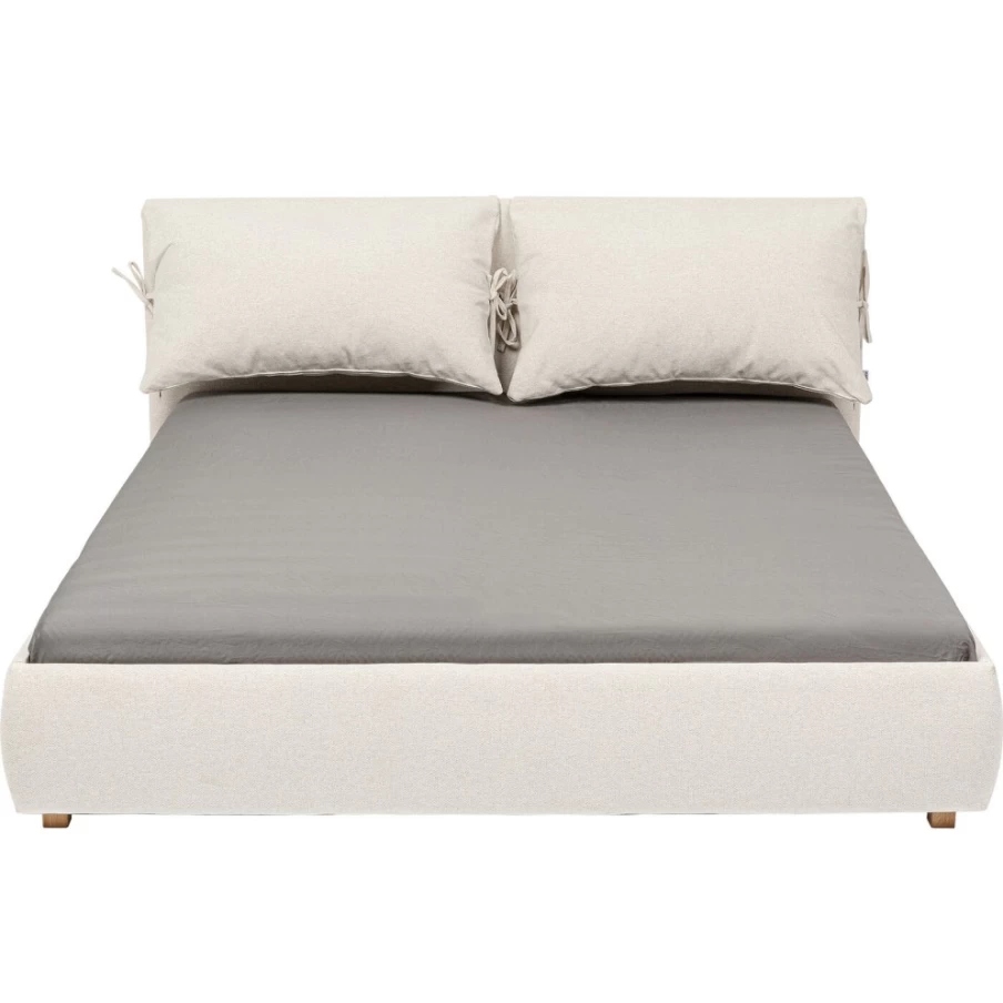 KARE Design Modern Cream Bed Frame 160x200 cm - Easy Assembly Bed Scenario