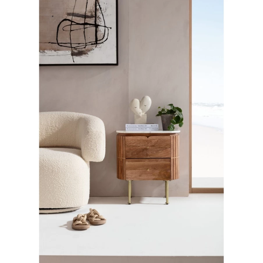 KARE Design Grace Small Dresser 50x55cm - Compact Modern Bedroom Chest