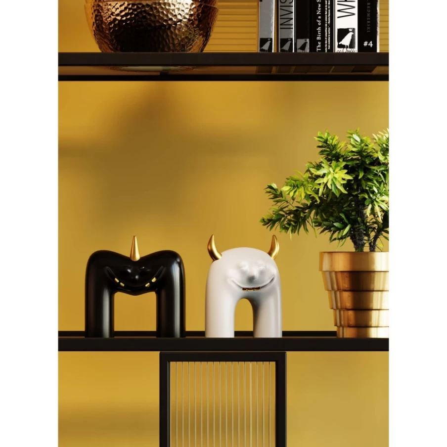 KARE Design Funny Grey Teeth Decor Object - 15cm Quirky Home Accessory