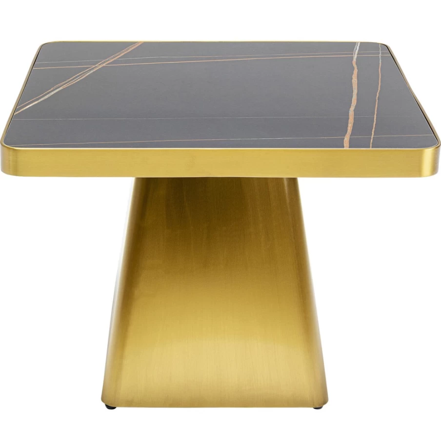 KARE Design Miler Gold Side Table - 60x60cm Modern Luxury Accent Table