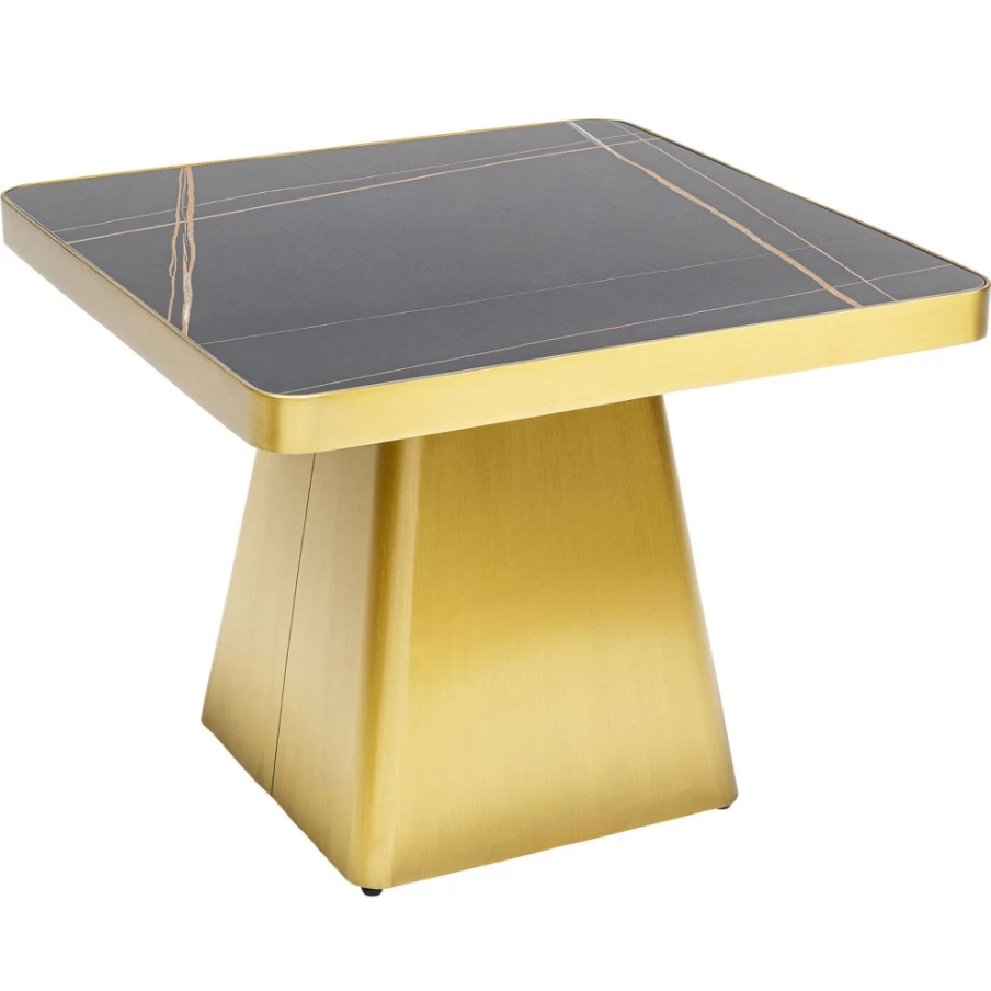 KARE Design Miler Gold Side Table - 60x60cm Modern Luxury Accent Table
