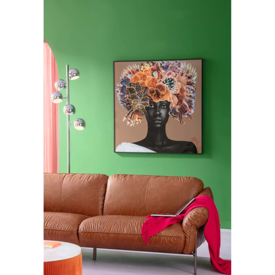 KARE Design Calotta Modern Chrome 5-Light Floor Lamp for Living Room