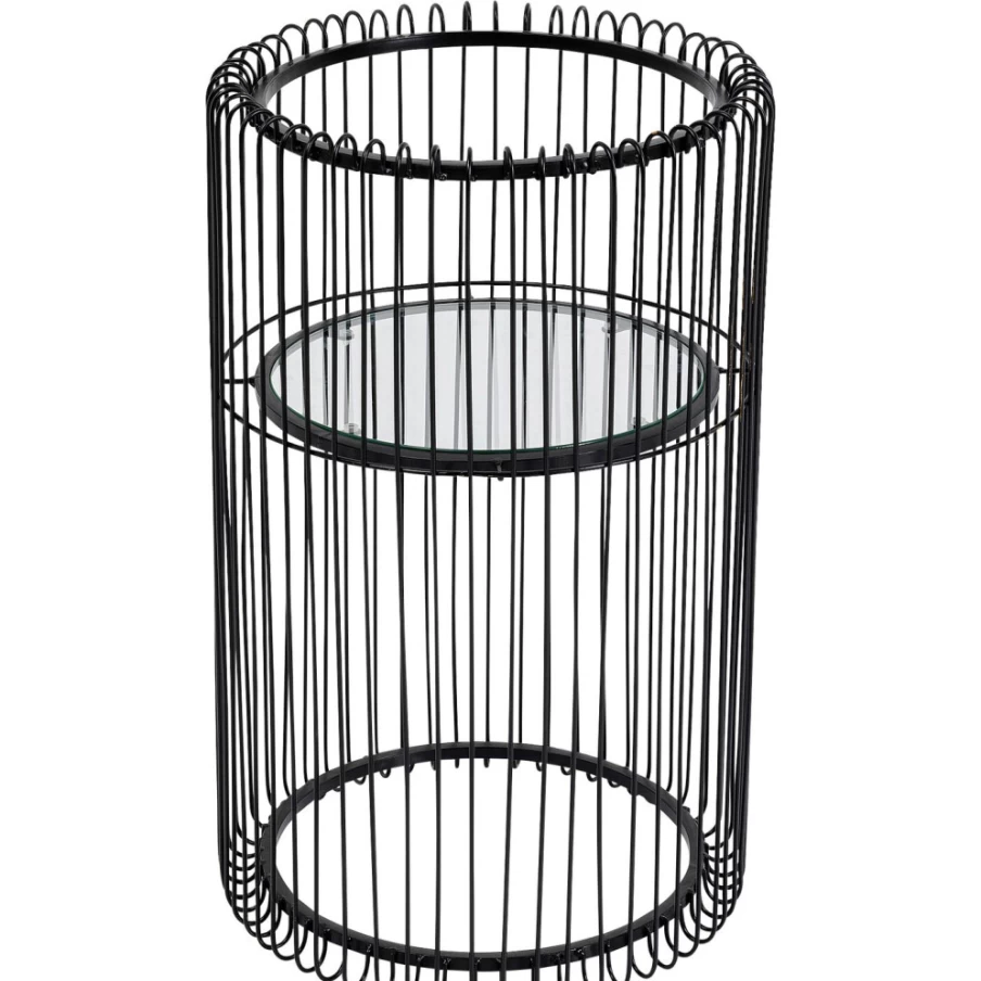 KARE Design Modern Black Metal Plant Holder - 57cm Hanging Wire Basket for Indoor Outdoor Plants