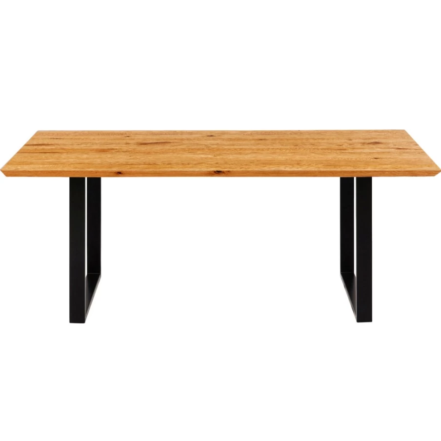 "KARE Design Modern Oak Dining Table - Symphony Black Finish 160x80 cm"