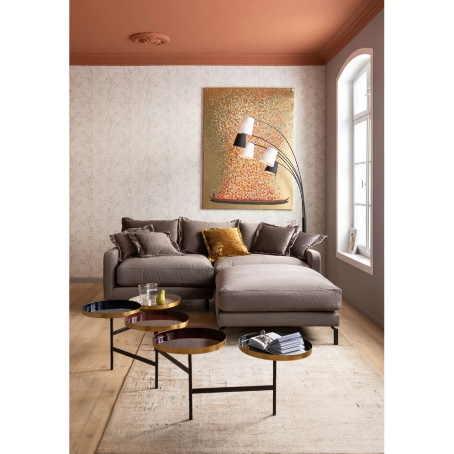 "KARE Design Modern Taupe Stool - Stylish Lullaby Bar Stool for Home Decor"