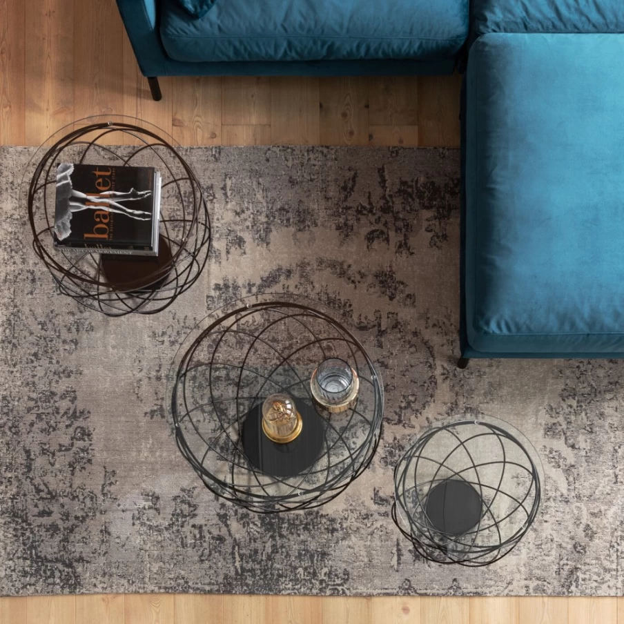 KARE Design Modern Grey Kelim Carpet 170x240 cm Pop Art Handmade Rug