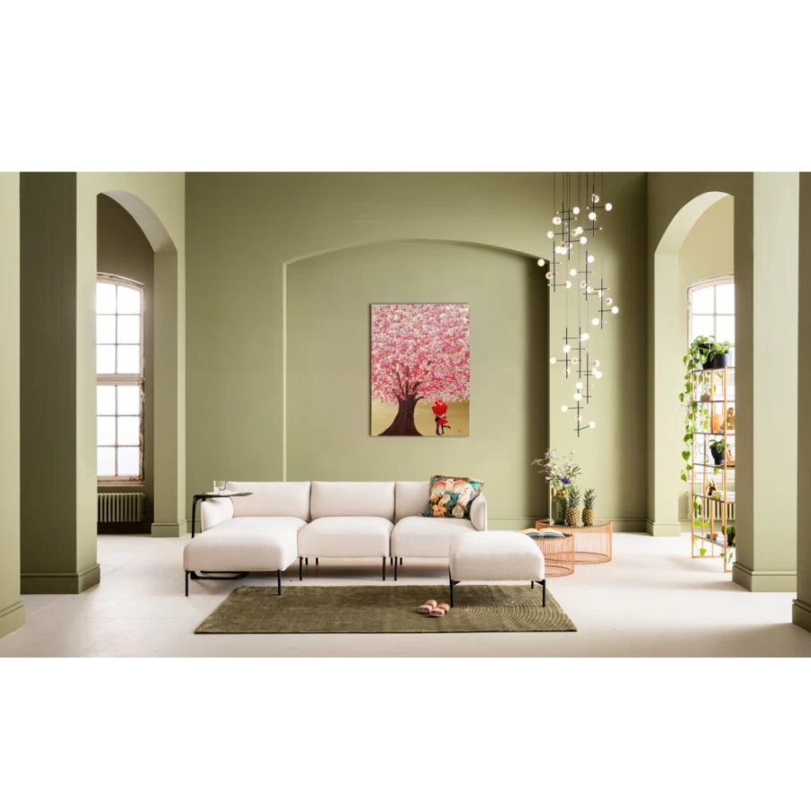 "KARE Design Gold and Pink Floral Picture for Couples - 120x160cm Wall Art"