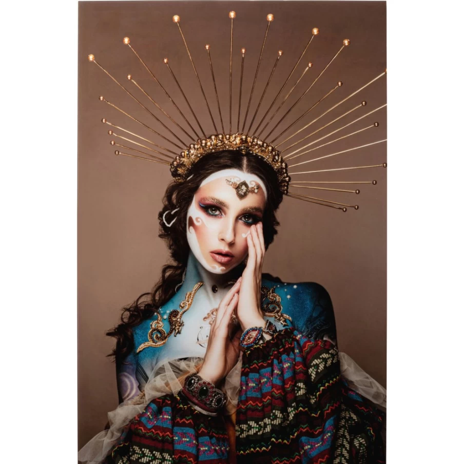 KARE Design Modern Glass Wall Art Magic Goddess Picture 100x150 cm Home Decor