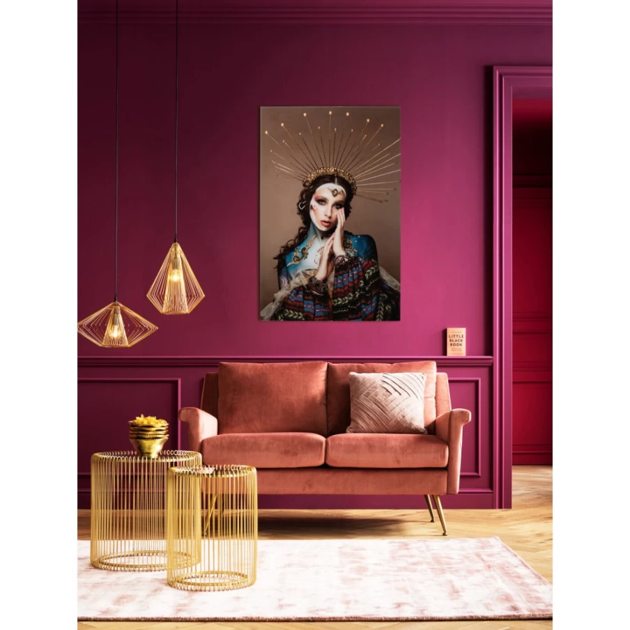 KARE Design Modern Glass Wall Art Magic Goddess Picture 100x150 cm Home Decor