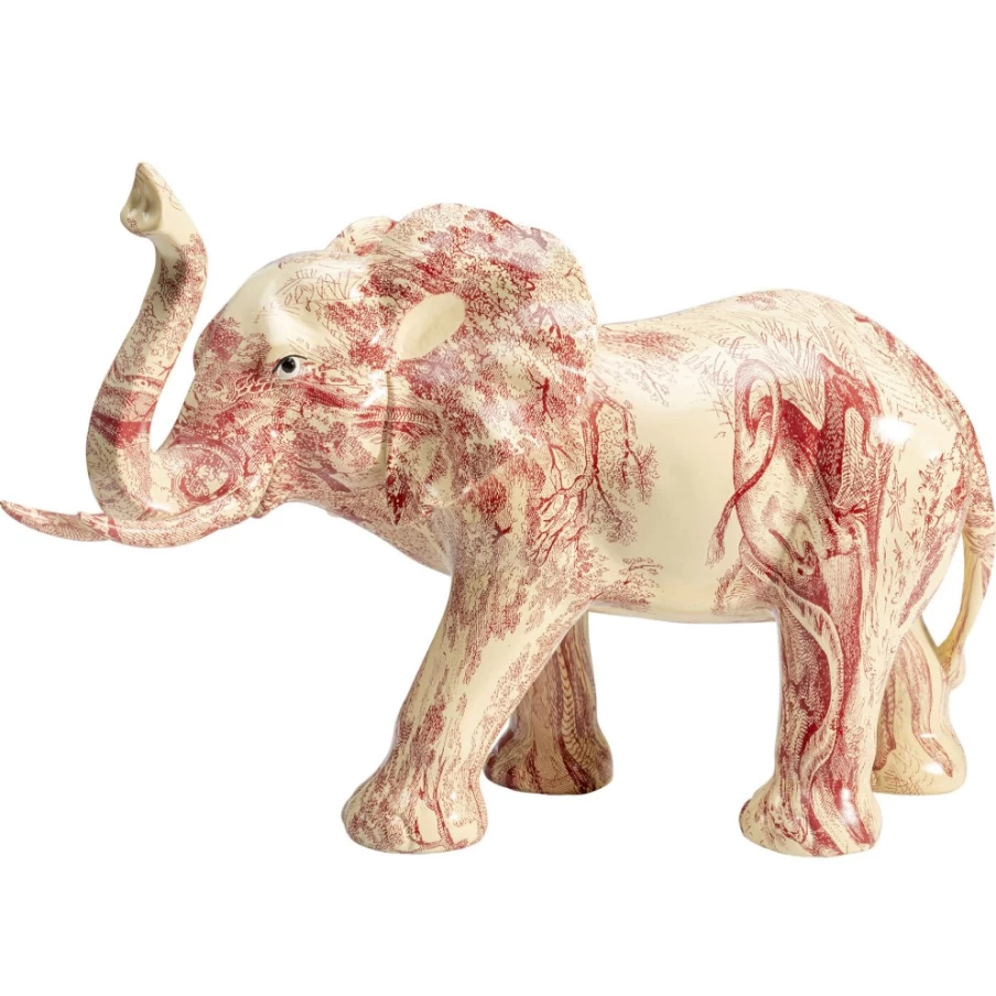 KARE Design Modern Elephant Decor Statue - 51cm Handcrafted Hathi Figurine for Home & Garden