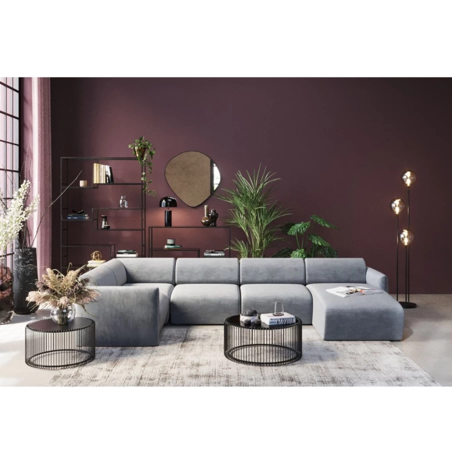 KARE Design Lucca Grey Right Living Landscape Panel 328cm Modern Outdoor Screen