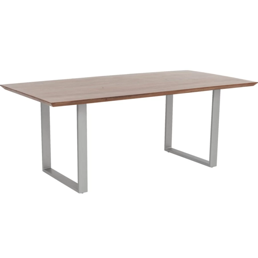 KARE Design Modern Dark Silver Dining Table - 180x90cm Symphony Collection