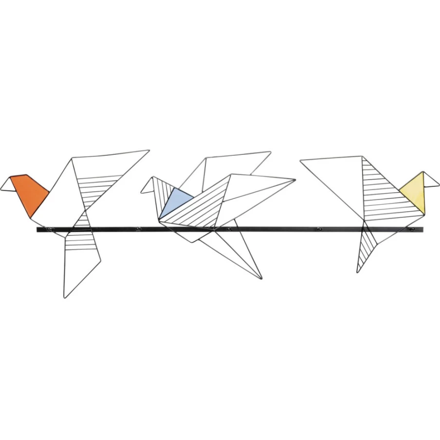 KARE Design Origami Bird Wall Wardrobe 114Cm - Modern Hanging Closet Storage