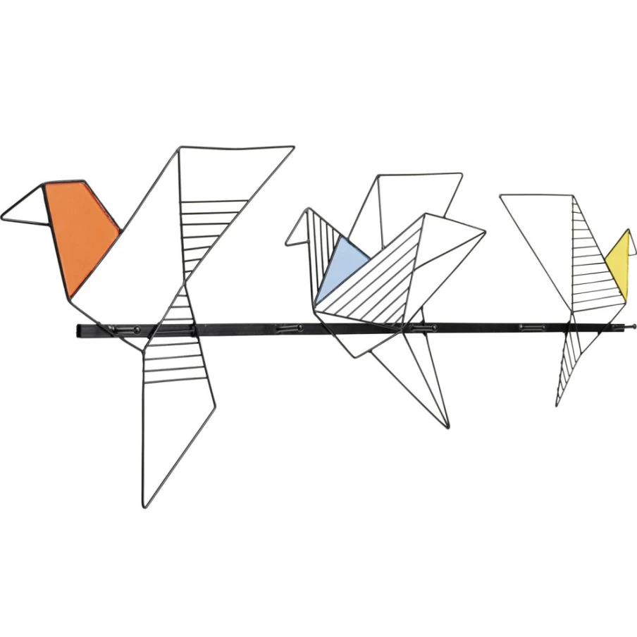 KARE Design Origami Bird Wall Wardrobe 114Cm - Modern Hanging Closet Storage