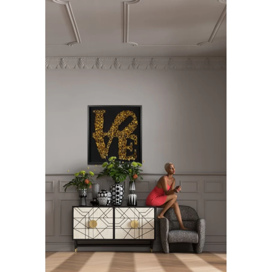 "KARE Design Love Butterfly Wall Art Picture - 90x90cm Modern Home Decor"