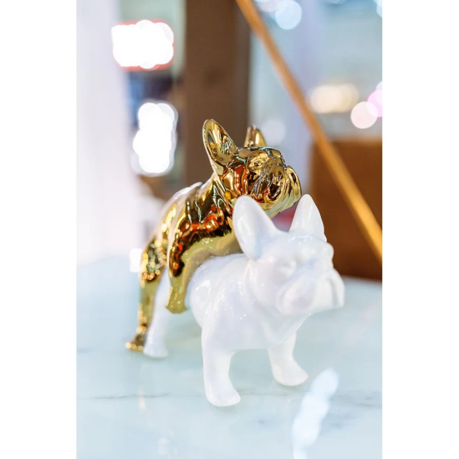 "KARE Design Modern Love Dogs Sculpture - Handcrafted Deco Figurine for Home Decor"