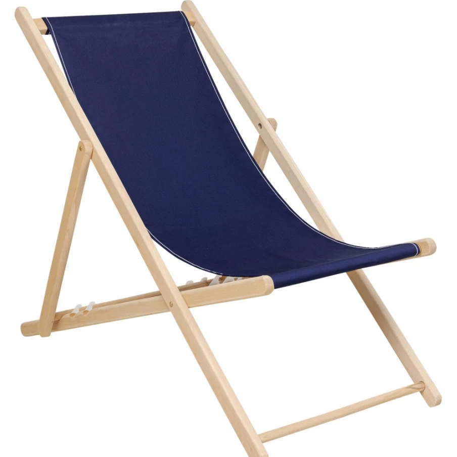 "KARE Design Dark Blue Summer Deck Chair – Comfortable & Stylish Outdoor Lounge Chair"
