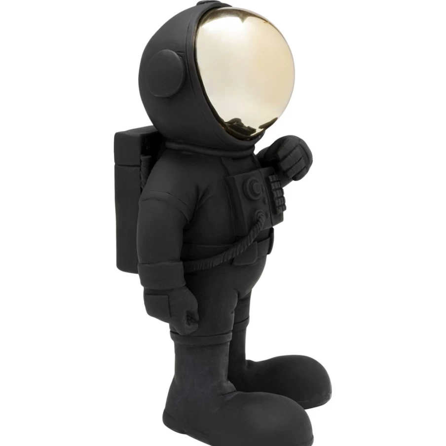 KARE Design Modern Astronaut Welcome Statue - 27cm Black Deco Figurine for Home Decor