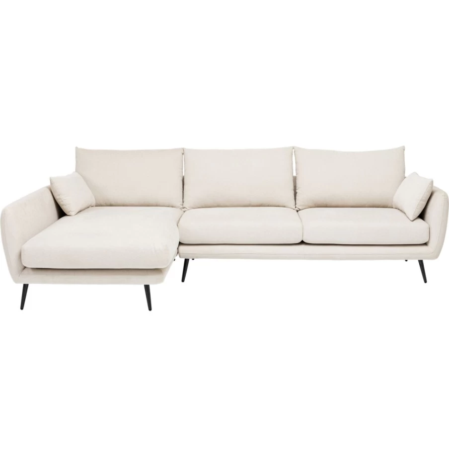 "KARE Design Amalfi Left Corner Sofa 275cm in Cream | Modern Luxury Sectional"