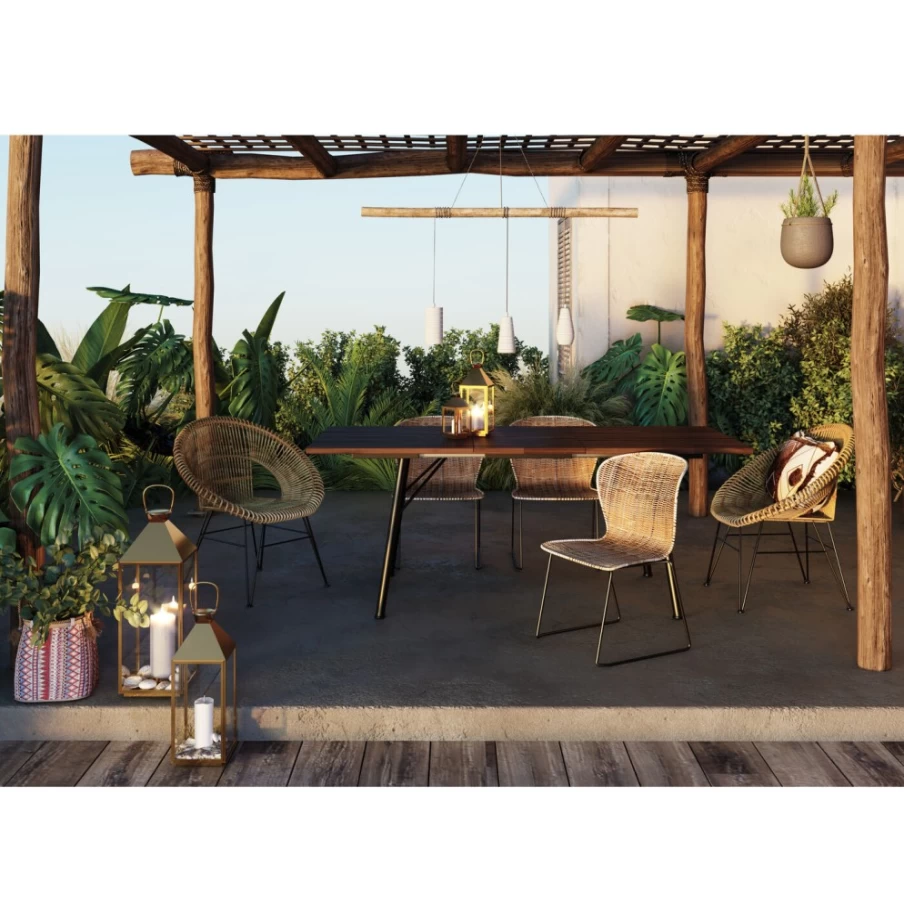 KARE Design Gold Giardino Lantern Set of 4 Outdoor Garden Decor