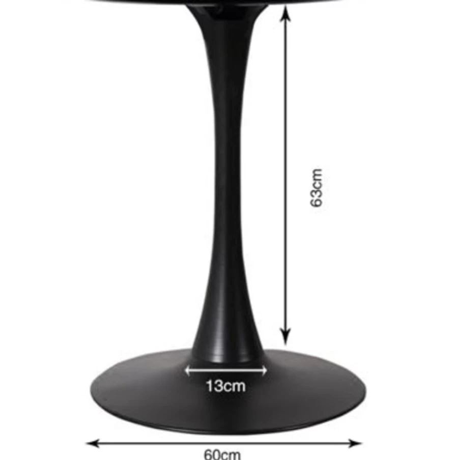 KARE Design Schickeria Black Table Base 110cm - Modern Dining Table Legs