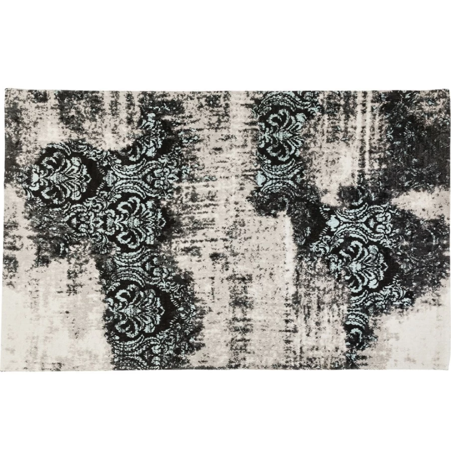 "KARE Design Turquoise Kelim Carpet 170x240 cm Handmade Ornamental Rug for Home Decor"